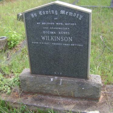 WILKINSON Decima Agnes 1921-1982