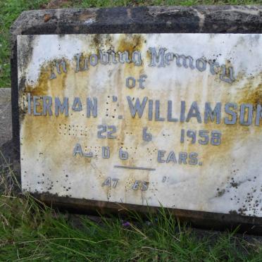 WILLIAMSON Herman C. -1958