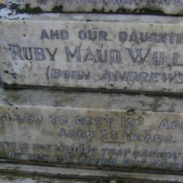 WILLETT Ruby Maud nee ANDREWS -1943