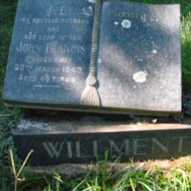 WILLMENT John Francis -1943