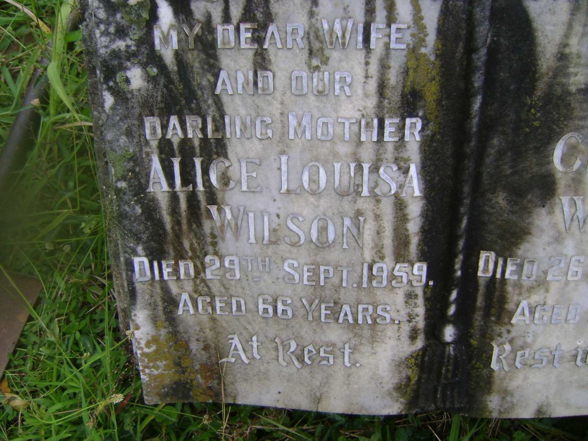 WILSON Alice Louisa -1959