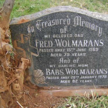 WOLMARANS Fred -1969 &amp; Babs -1978