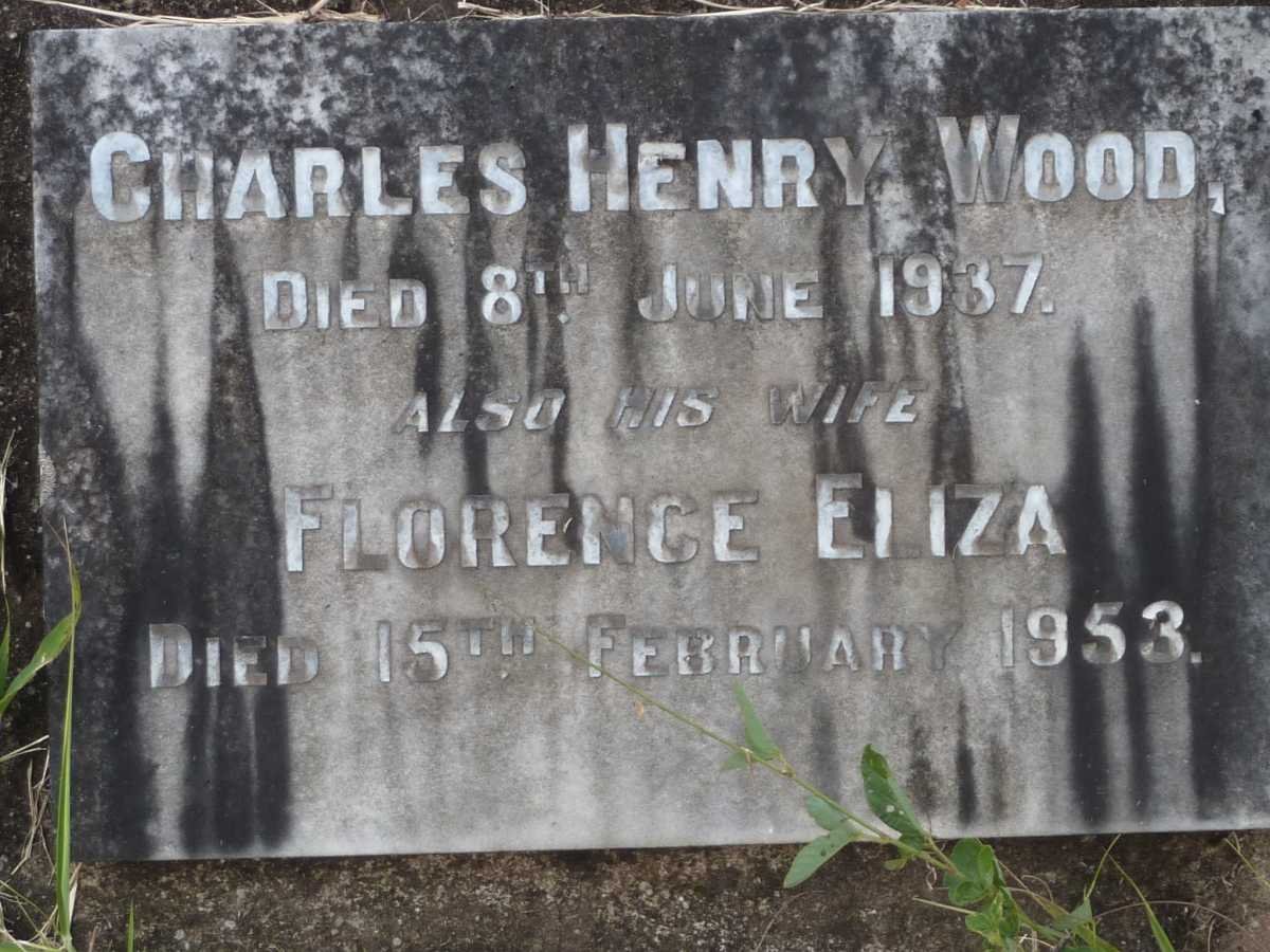 WOOD Charles Henry -1937 &amp; Florence Eliza -1953