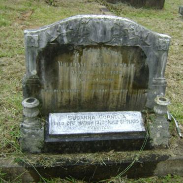 WOEST William Henry -1946 &amp; Susanna Cornelia -1979