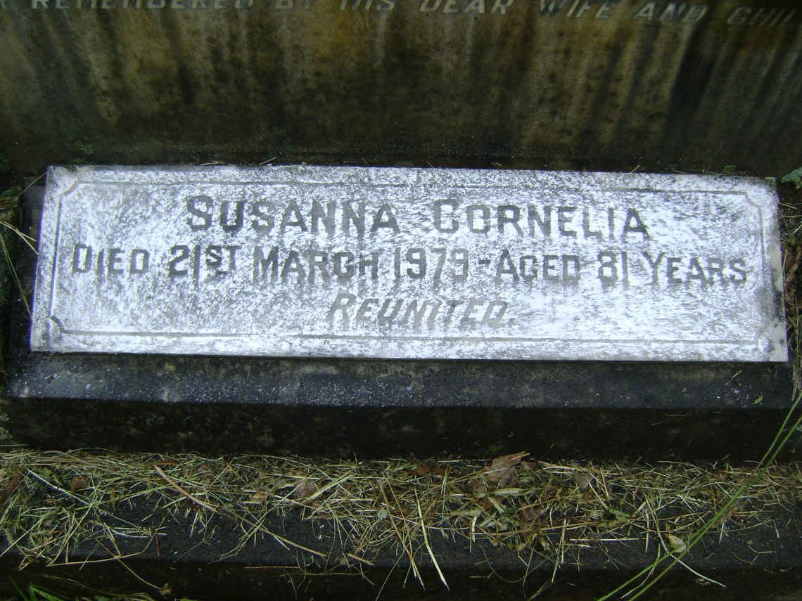 WOEST William Henry -1946 &amp; Susanna Cornelia -1979