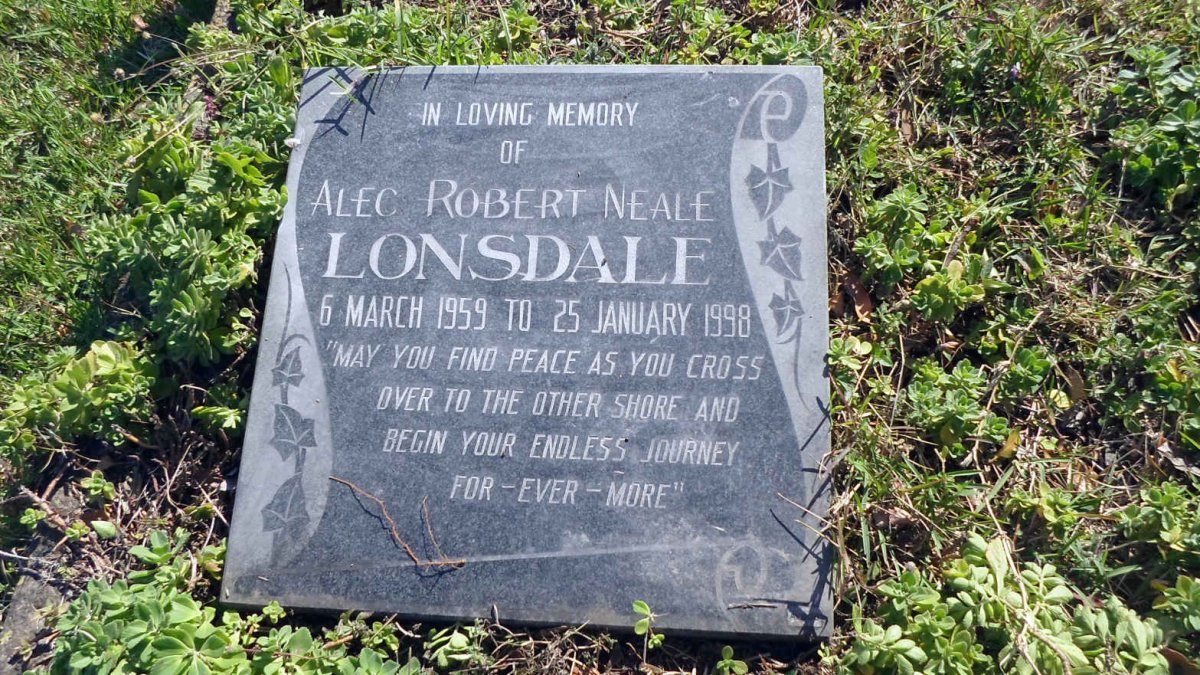 LONSDALE Alec Robert Neale 1959-1998