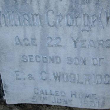 WOOLRIDGE William George -1931