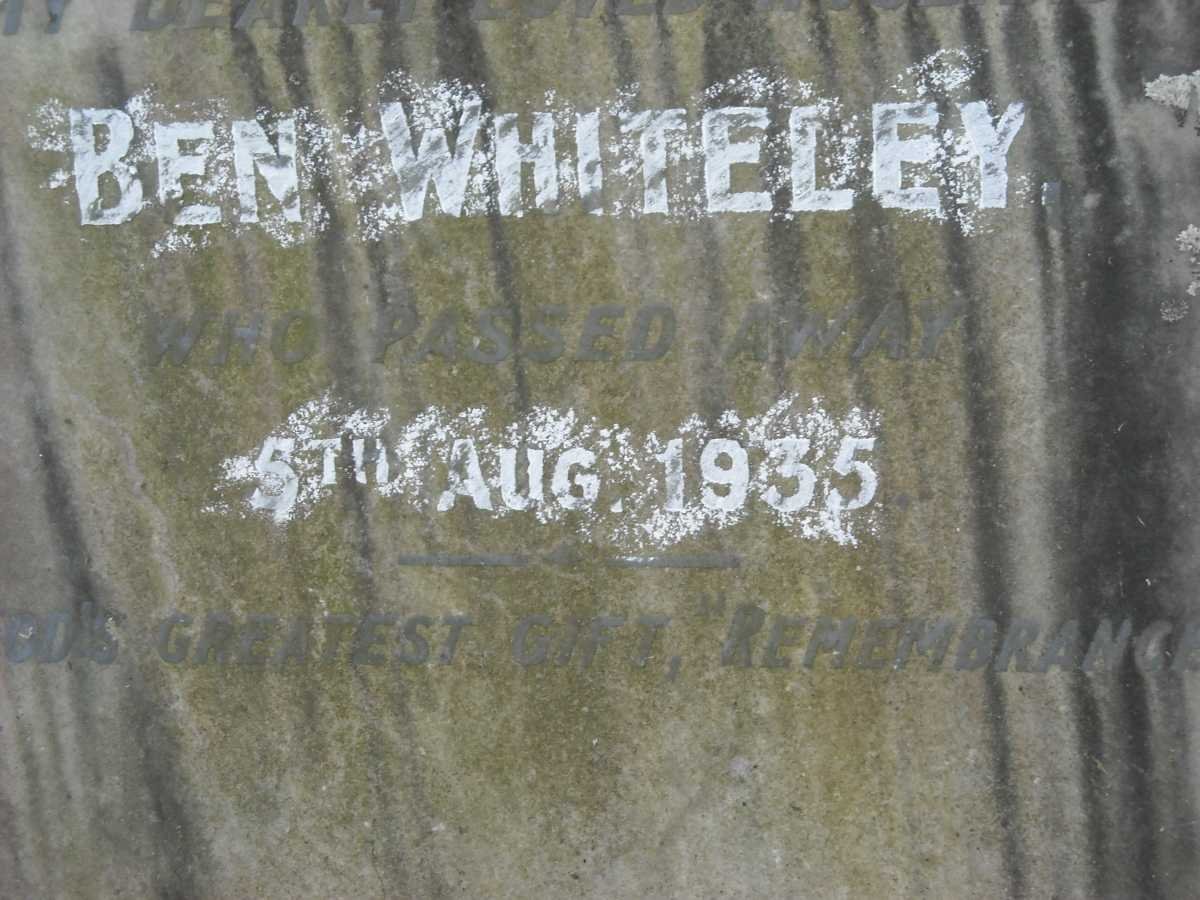 WHITELEY Ben -1935