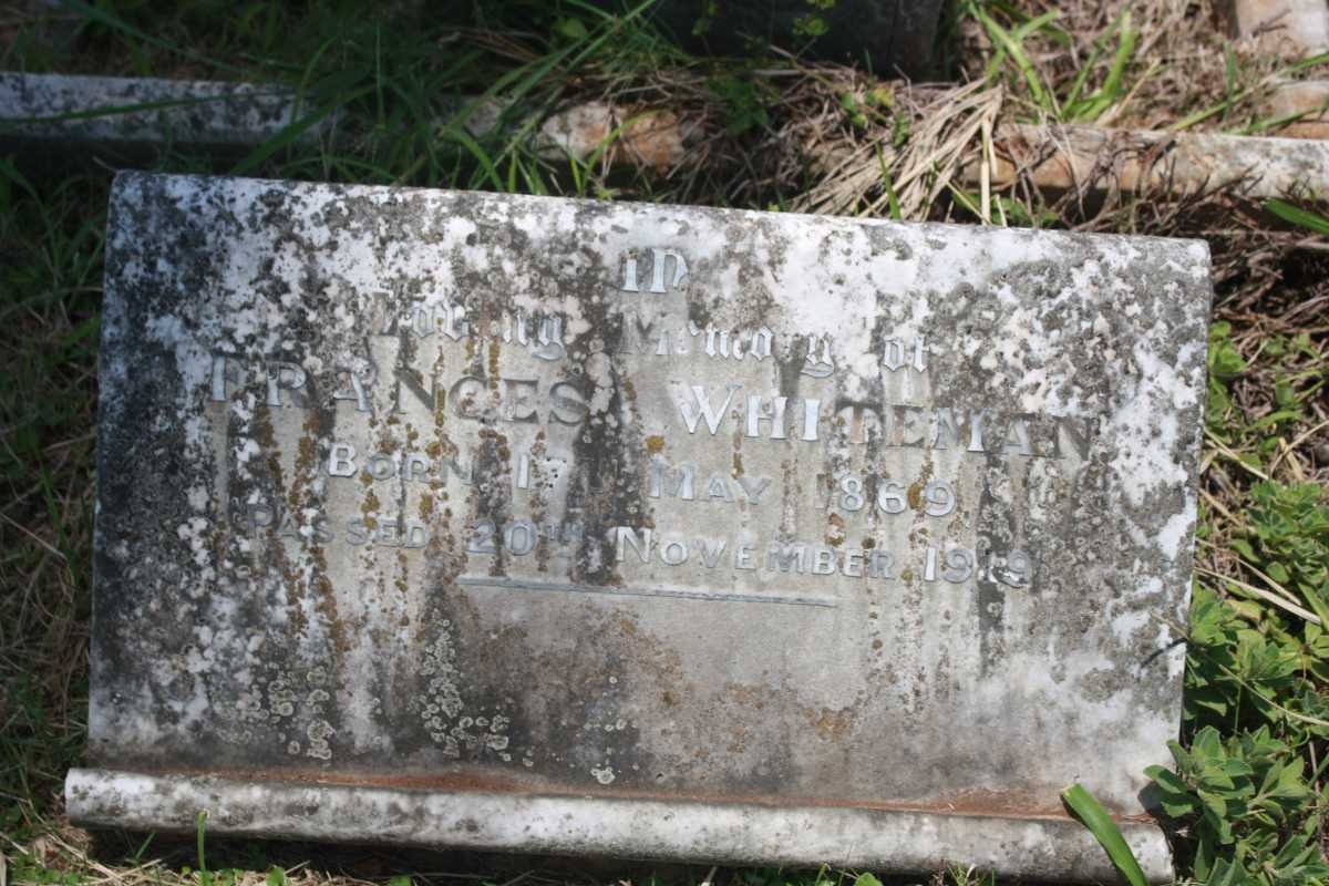 WHITEMAN Frances 1869-1919