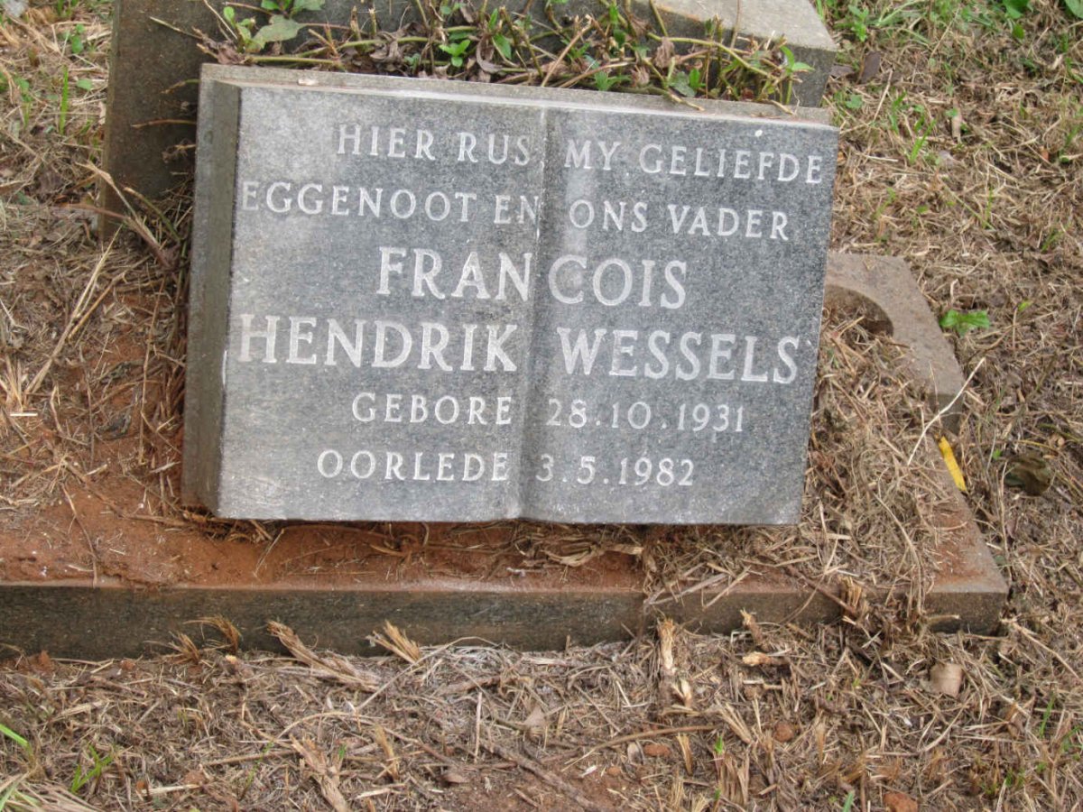 WESSELS Francois Hendrik 1931-1982