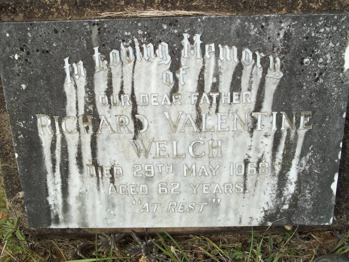 WELCH Richard Valentine -1968
