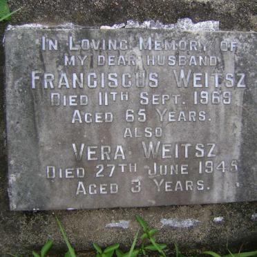 WEITSZ Franciscus -1969 :: WEITSZ Vera -1945