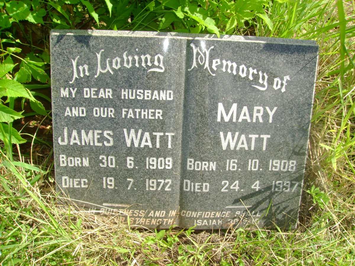 WATT James 1909-1972 &amp; Mary 1908-1997