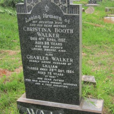WALKER Christina Booth  -1962 :: WALKER Charles  -1964