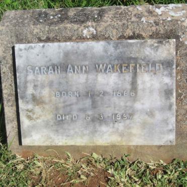 WAKEFIELD Sarah Ann 1866-1957