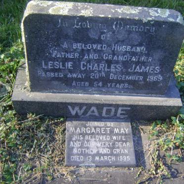 WADE Leslie Charles James -1969 &amp; Margaret May -1995