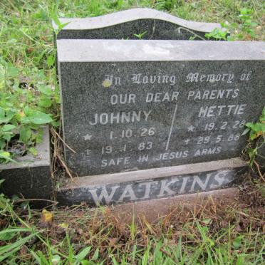 WATKINS Johnny 1926-1983 &amp; Hettie 1928-1988