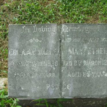 WALLER A.A. -1939 &amp; Mary Ethel -1939