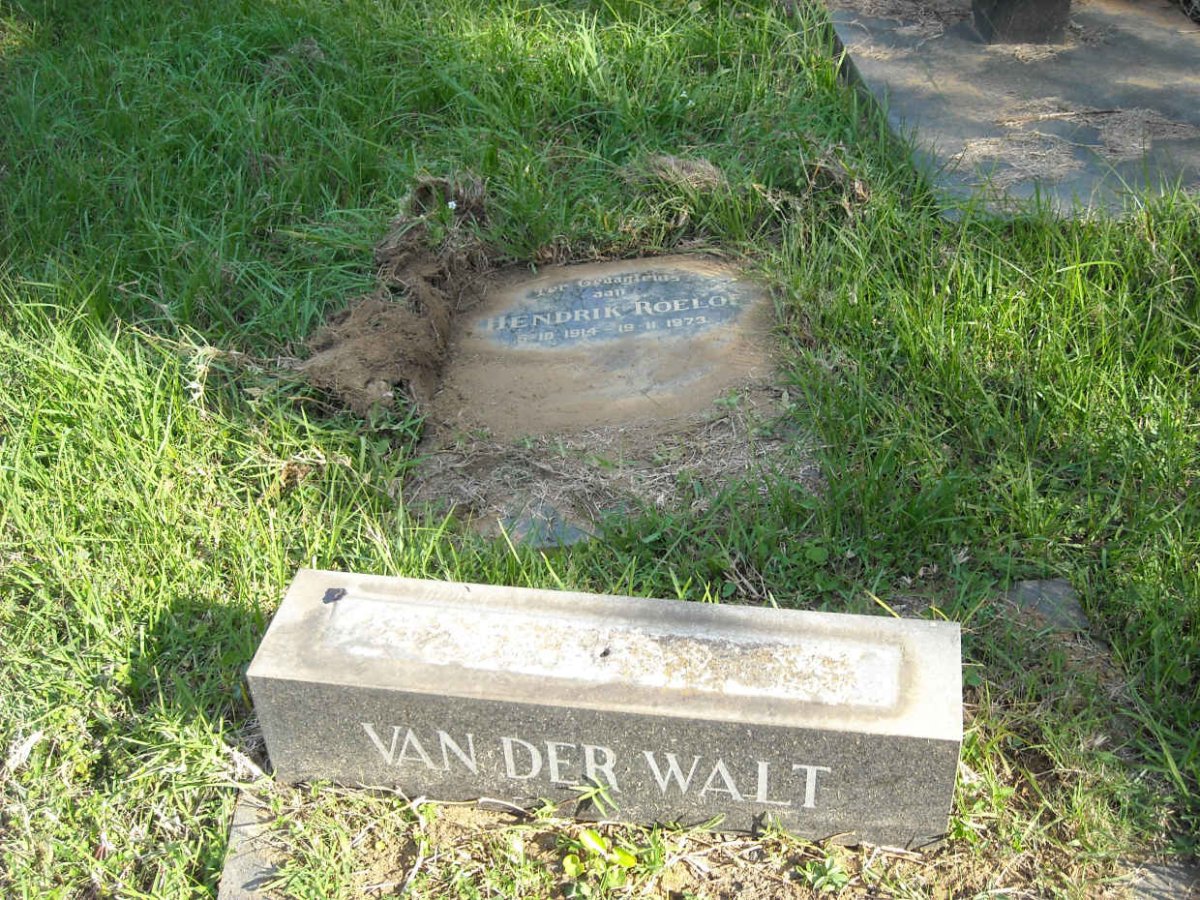 WALT Hendrik Roelof, van der 1914-1973