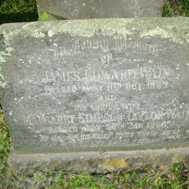 WAIN James Edward -1953 &amp; Margaret Simpson Taylor -1956