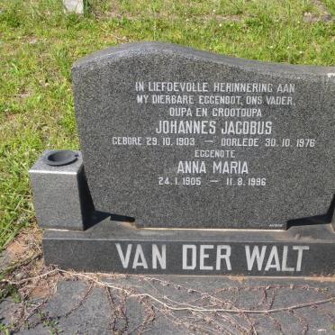 WALT Johannes Jacobus, van der 1903-1976 &amp; Anna Maria 1905-1996