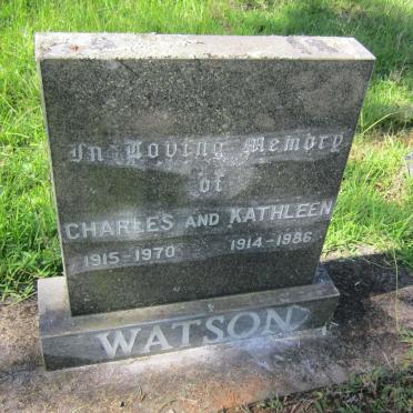 WATSON Charles 1915-1970 &amp; Kathleen 1914-1986