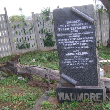 WADMORE John Nelson -1969 &amp; Ellen Elizabeth MASTERTON -1940