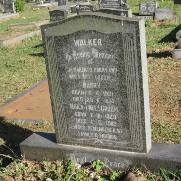 WALKER Harry 1921-1974 &amp; Nora GROOM 1923-1985