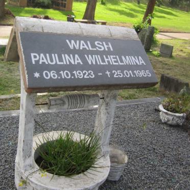 WALSH Paulina Wilhelmina 1923-1965