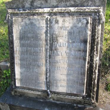 WAUGH Tom -1932 &amp; Maud Emma Mary 1883-1943