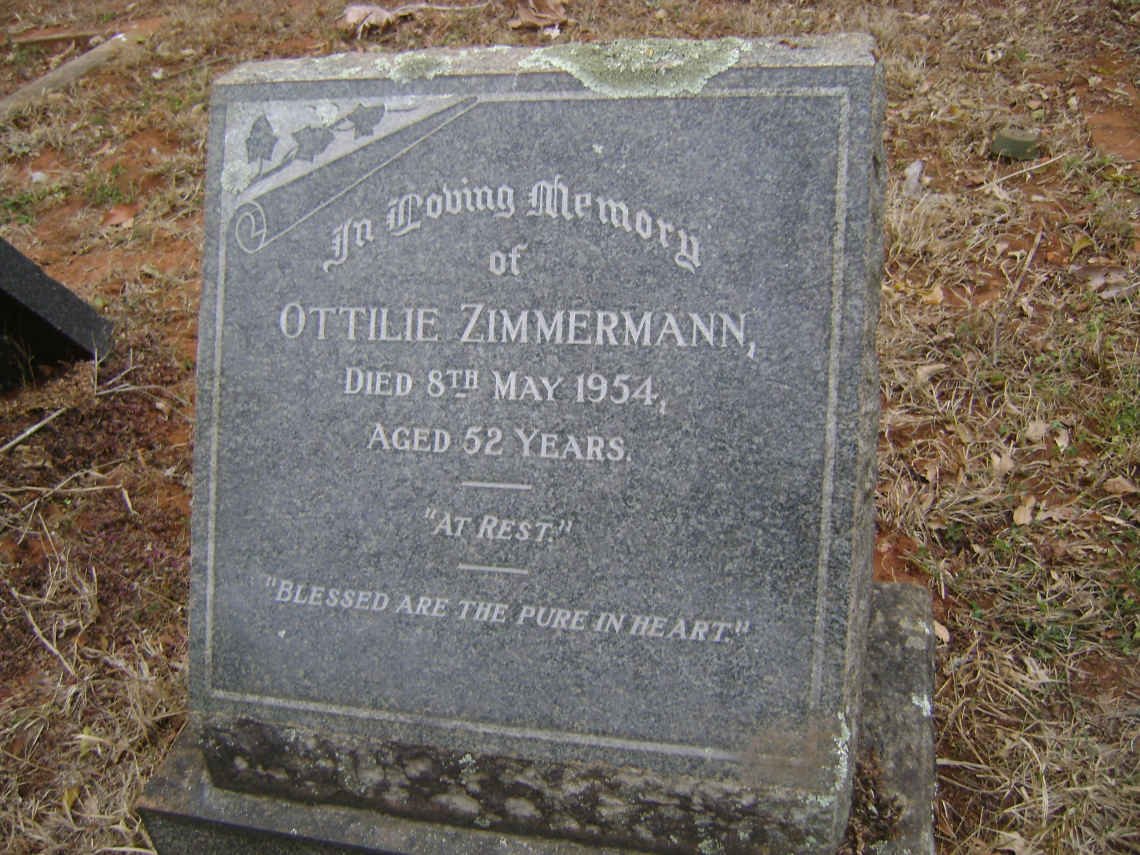 ZIMMERMANN Ottilie -1954