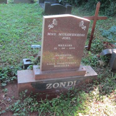 ZONDI Mnu. Musawenkosi Joel 1973-2007