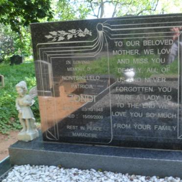 ZONDI Montsikelelo Patricia 1948-2009