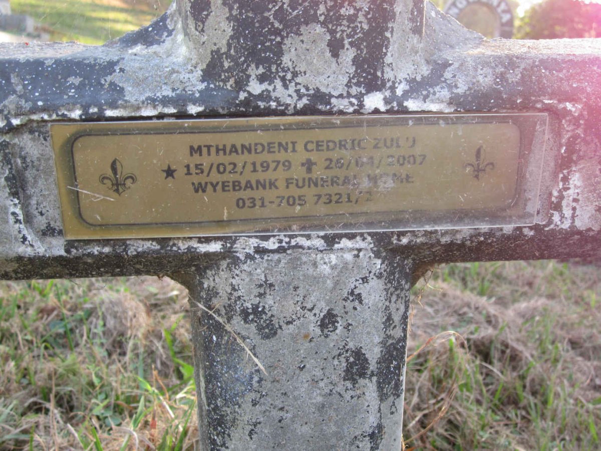 ZULU Mthandeni Cedric 1979-2007