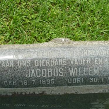 ? Jacobus Willem 1895-1975