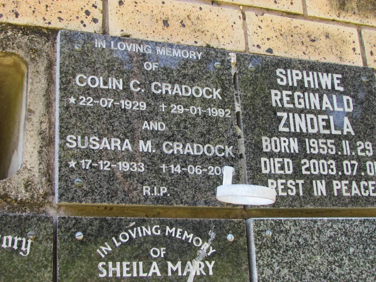 CRADOCK Colin C. 1929-1992 &amp; Susara M. 1933-200?