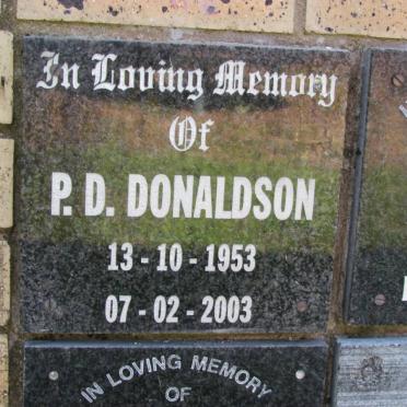 DONALDSON P.D. 1953-2003