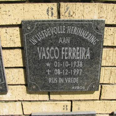 FERREIRA Vasco 1938-1997