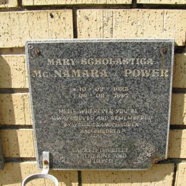 MCNAMARA Mary Scholastica 1923-1997