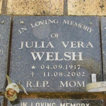 WELSH Julia Vera 1917-2002
