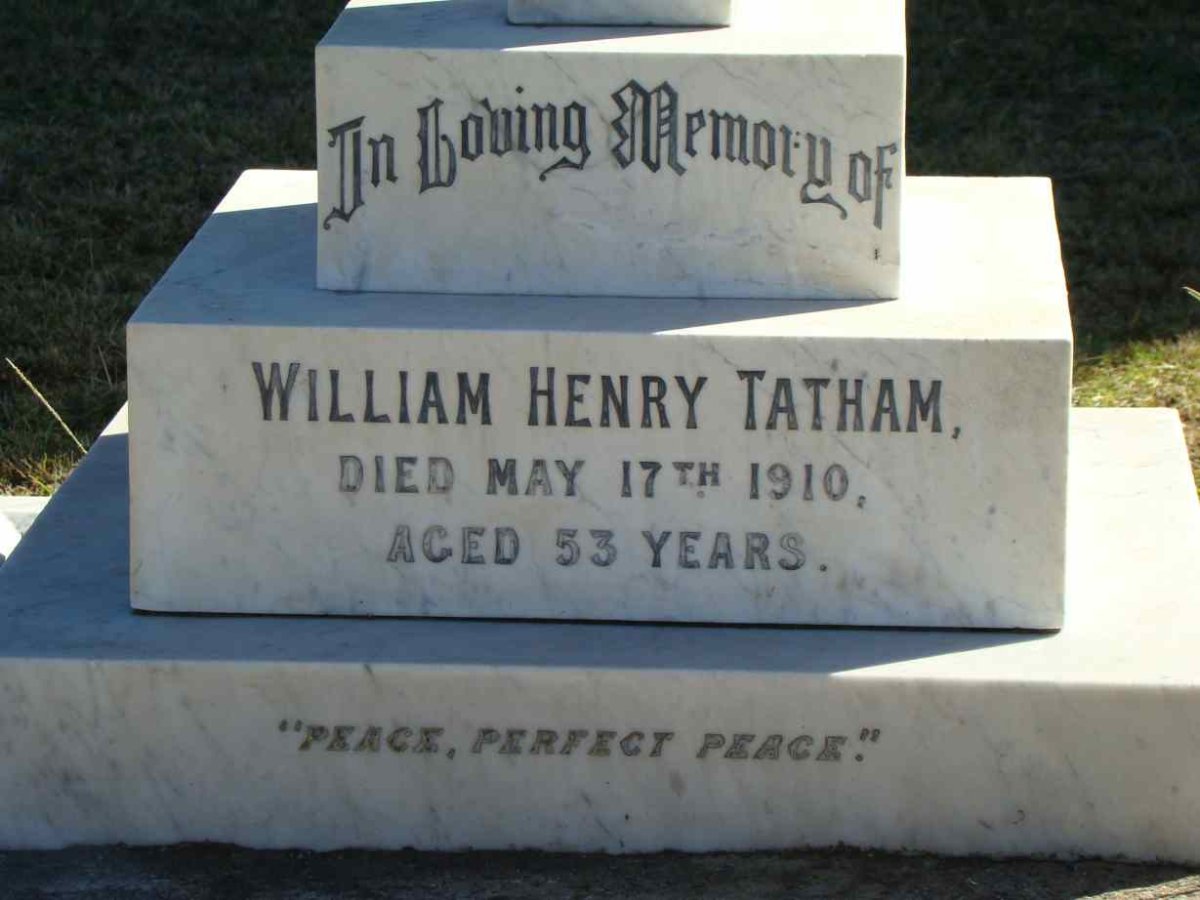 TATHAM William Henry -1910