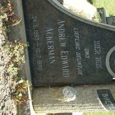 ACKERMAN Andrew Edward 1963-1970