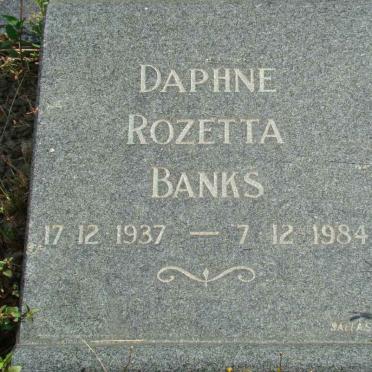 BANKS Daphne Rozetta 1937-1984