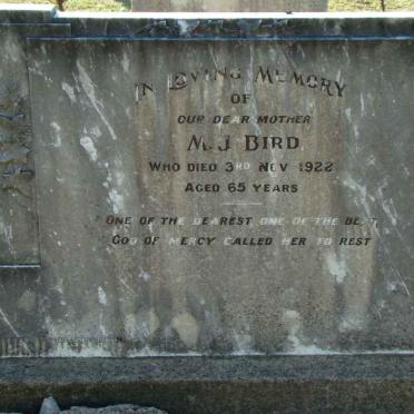 BIRD M.J. -1922
