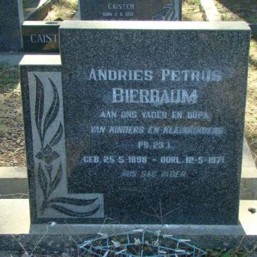 BIERBAUM Andries Petrus 1898-1971