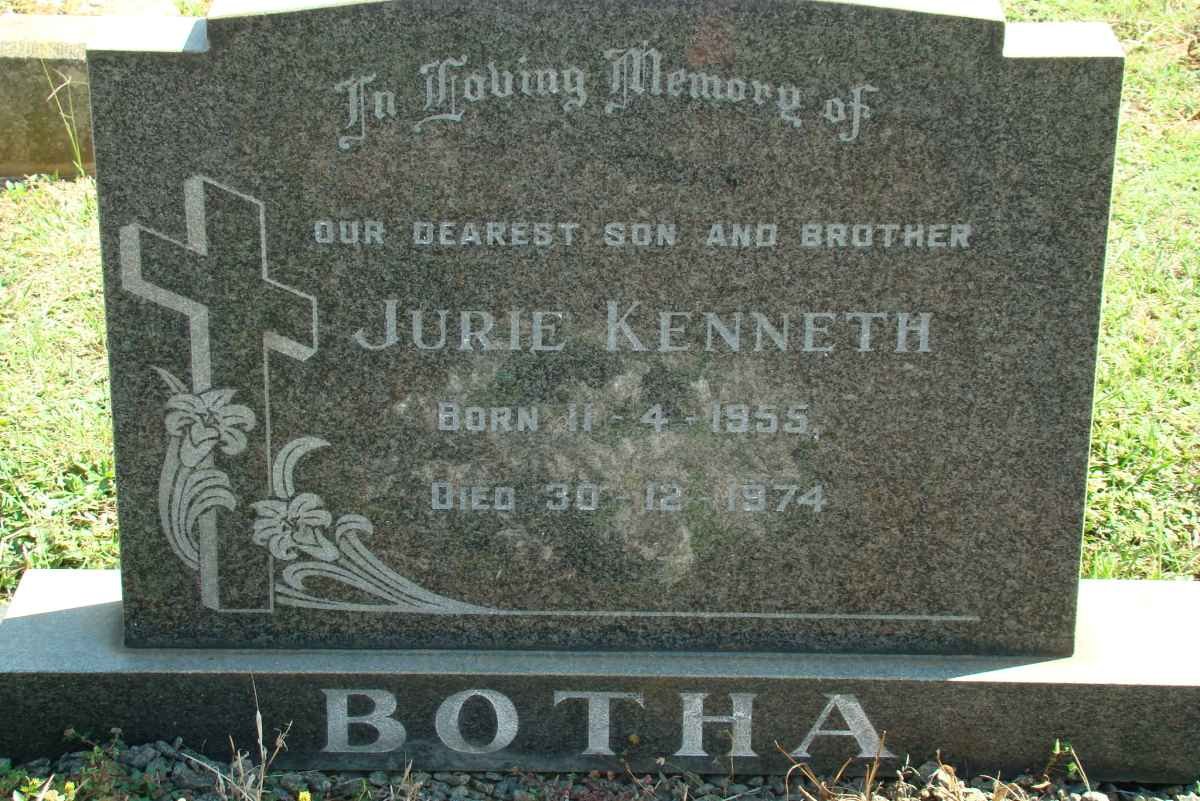 BOTHA Jurie Kenneth 1955-1974