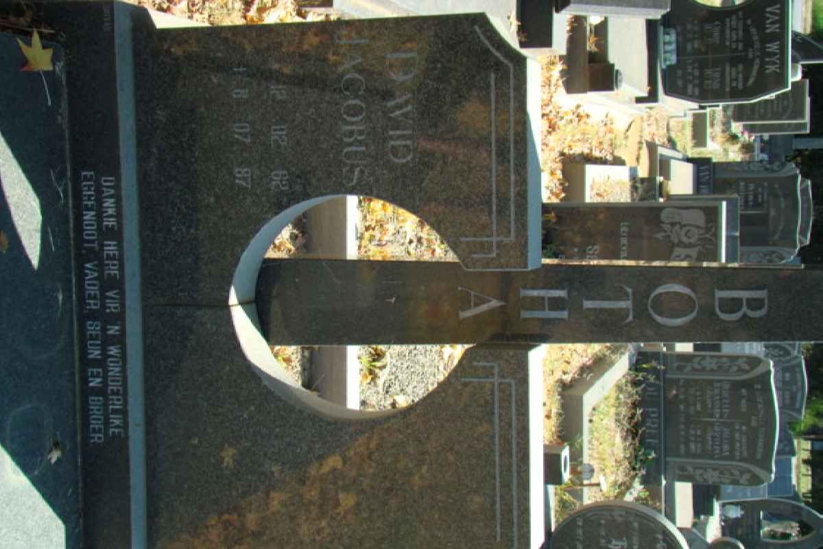 BOTHA David Jacobus 1962-1987