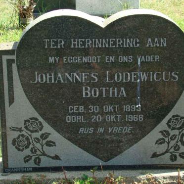 BOTHA Johannes Lodewicus 1893-1966