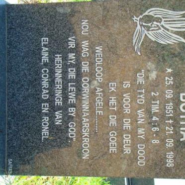BOTHA Louis Conrad 1951-1998
