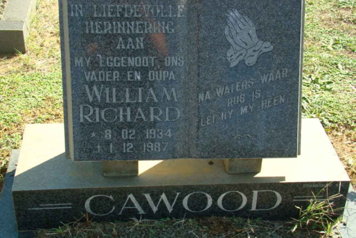 CAWOOD William Richard 1934-1987